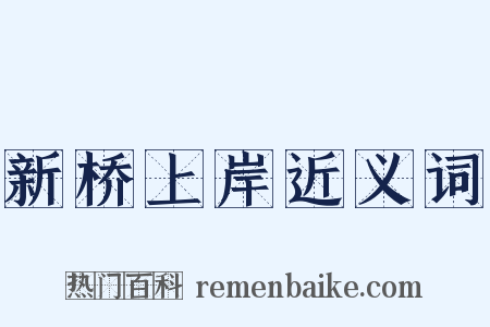 新桥上岸近义词是什么意思的图片